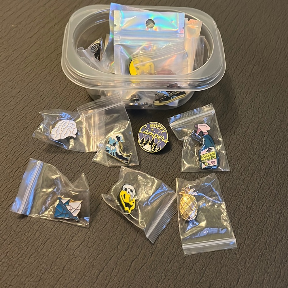 16 COUNT Assorted Enamel Pins